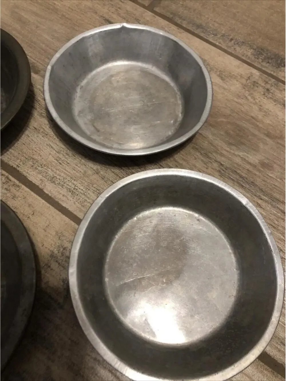 Mini Pie Pan 6 Piece Set, 5 Inch, Non-Stick Individual Dish‎ Pie Plate. Vtg